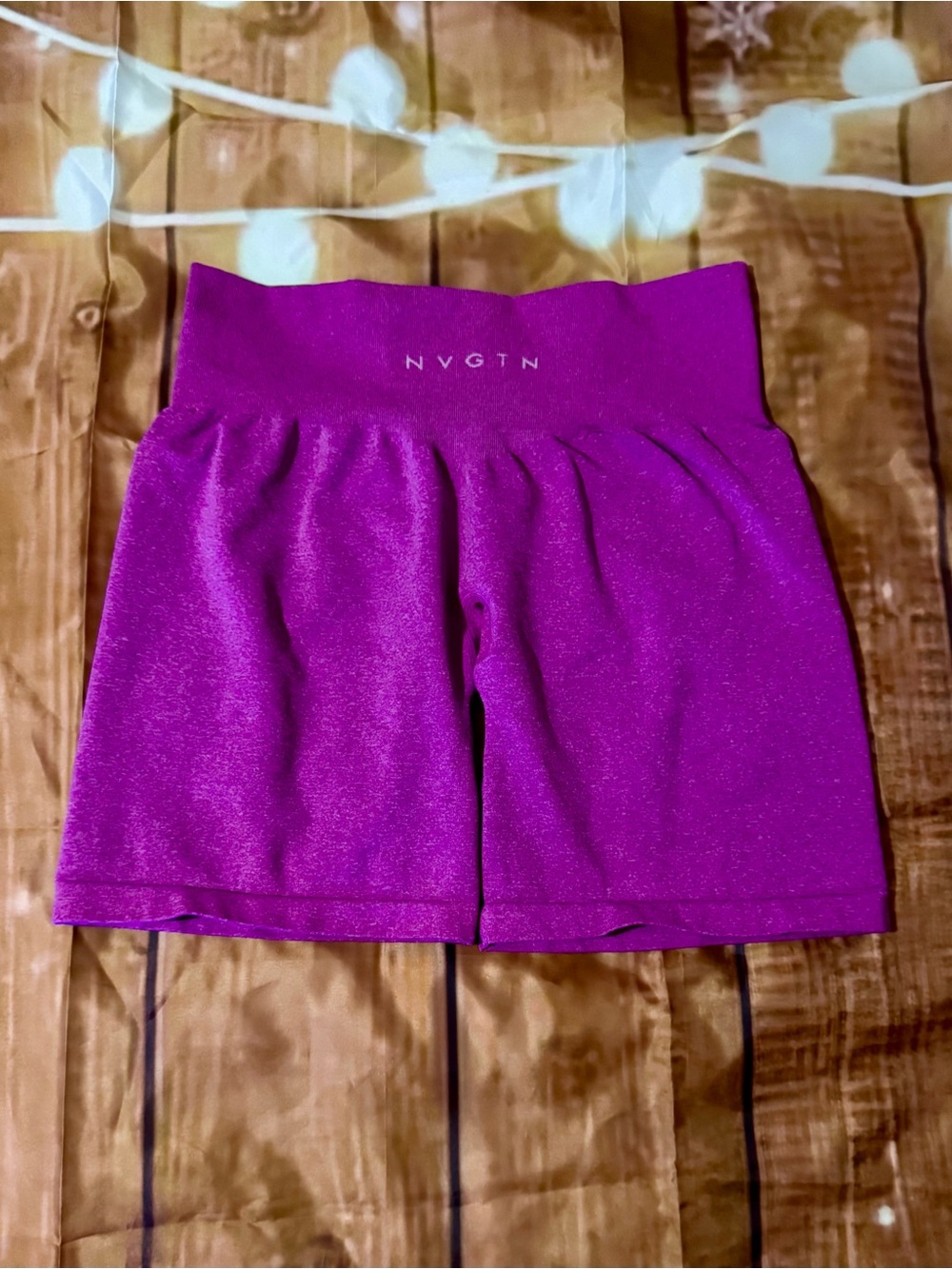 NVGTN Women's High-Waist Fuchsia Bike Shorts
